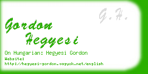 gordon hegyesi business card